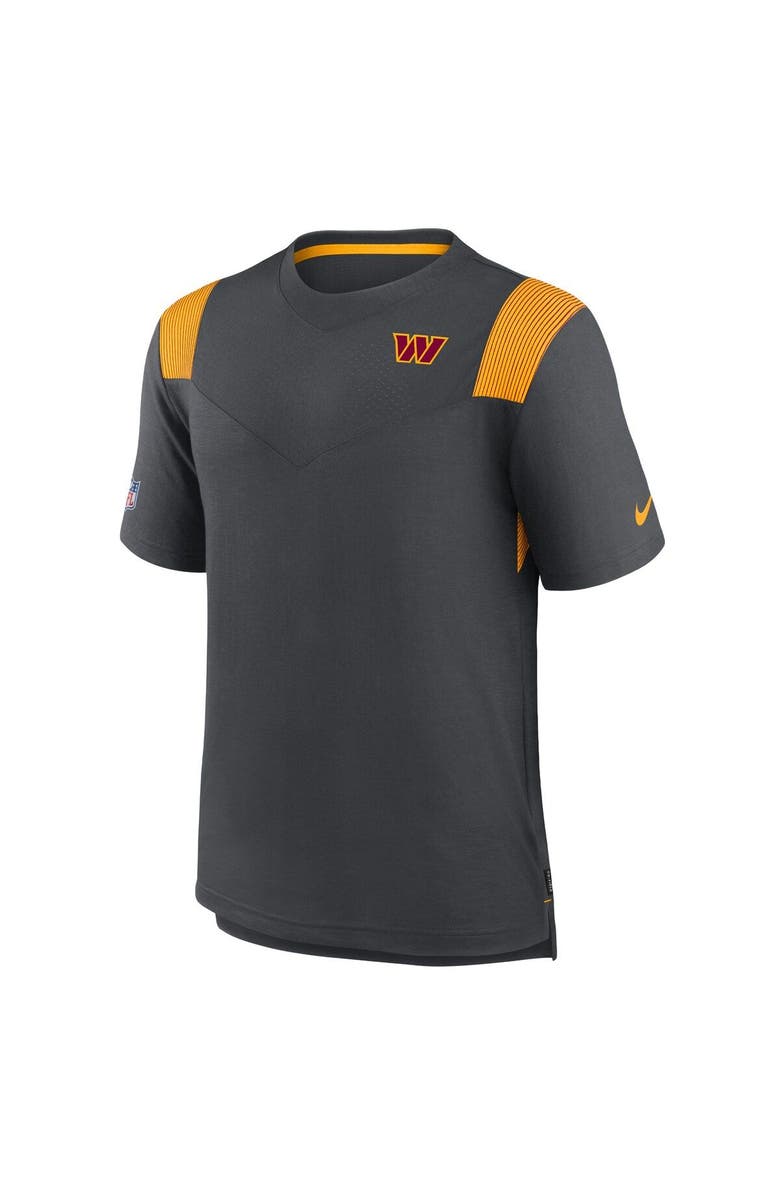 Nike Men's Nike Charcoal Washington Commanders Sideline Tonal Logo Performance Player T-Shirt, Alternate, color, Charcoal