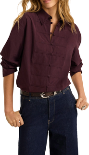 MINT VELVET Cotton Blend Knot Button Shirt