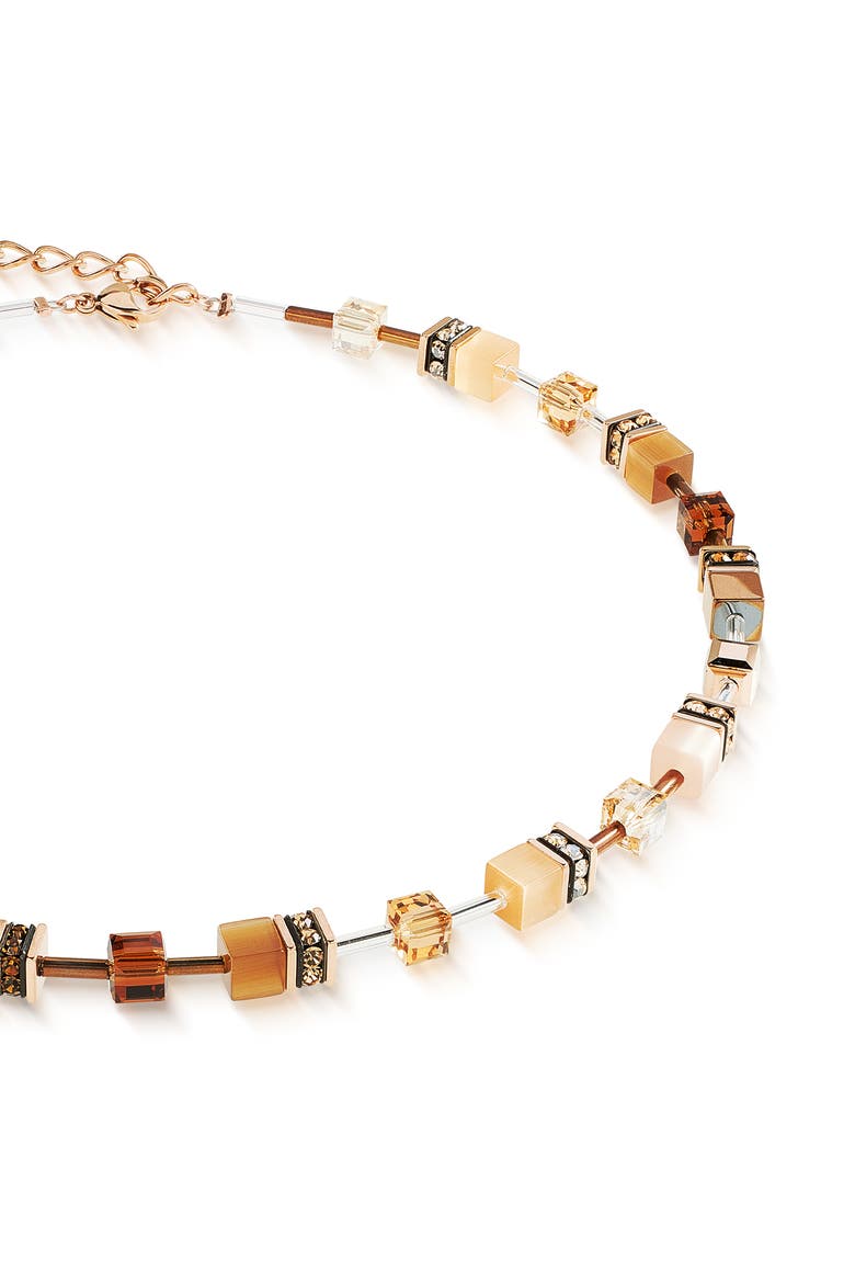 Geocube Iconic Necklace, Alternate, color, Mocha Mousse