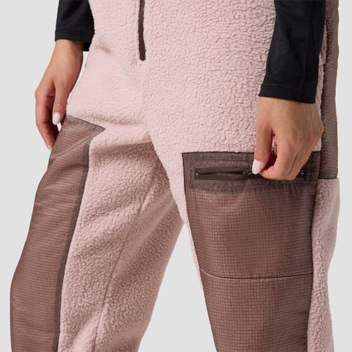 Backcountry Wander Pile-fleece Overall In Brown