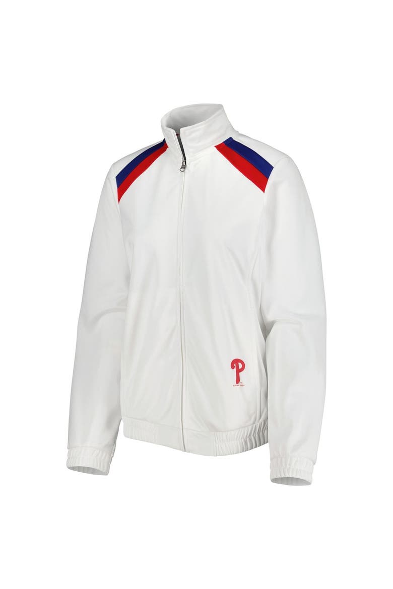 Women's G-III 4Her by Carl Banks White Philadelphia Phillies Red Flag Full-Zip Track Jacket, Alternate, color, White