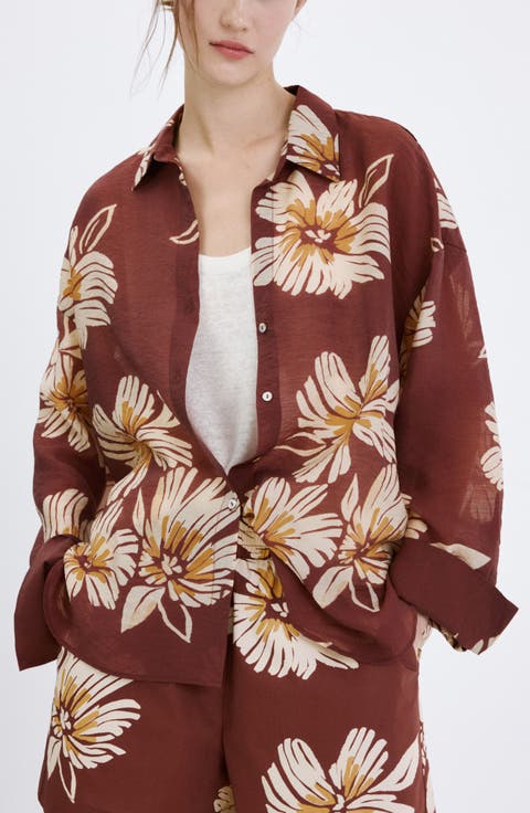Floral Button-Up Shirt