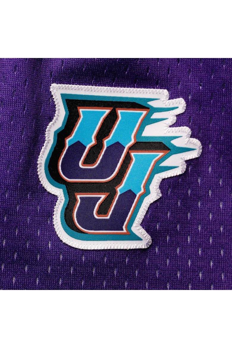 Women's Mitchell & Ness Purple Utah Jazz Jump Shot Shorts, Alternate, color, Purple
