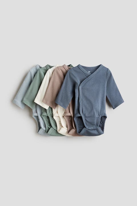5-pack Wrapover Bodysuits