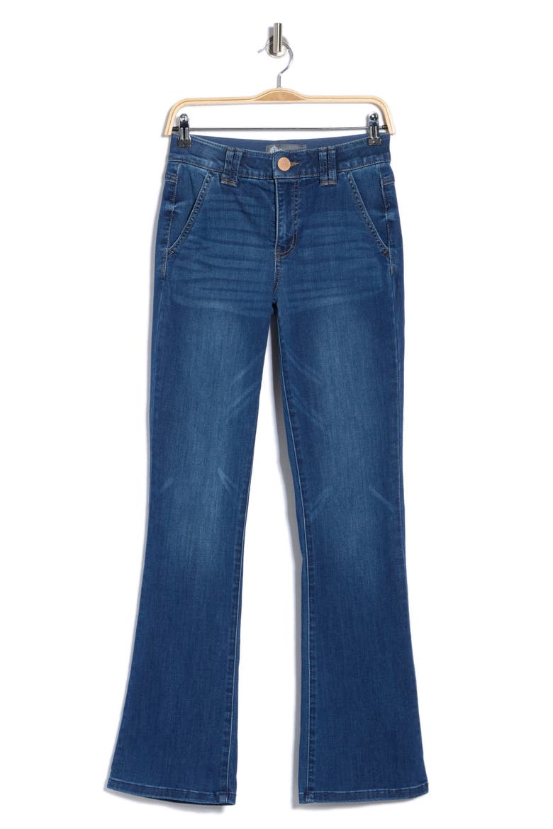 Itty Bitty Flare Leg Jeans, Main, color, BLUE