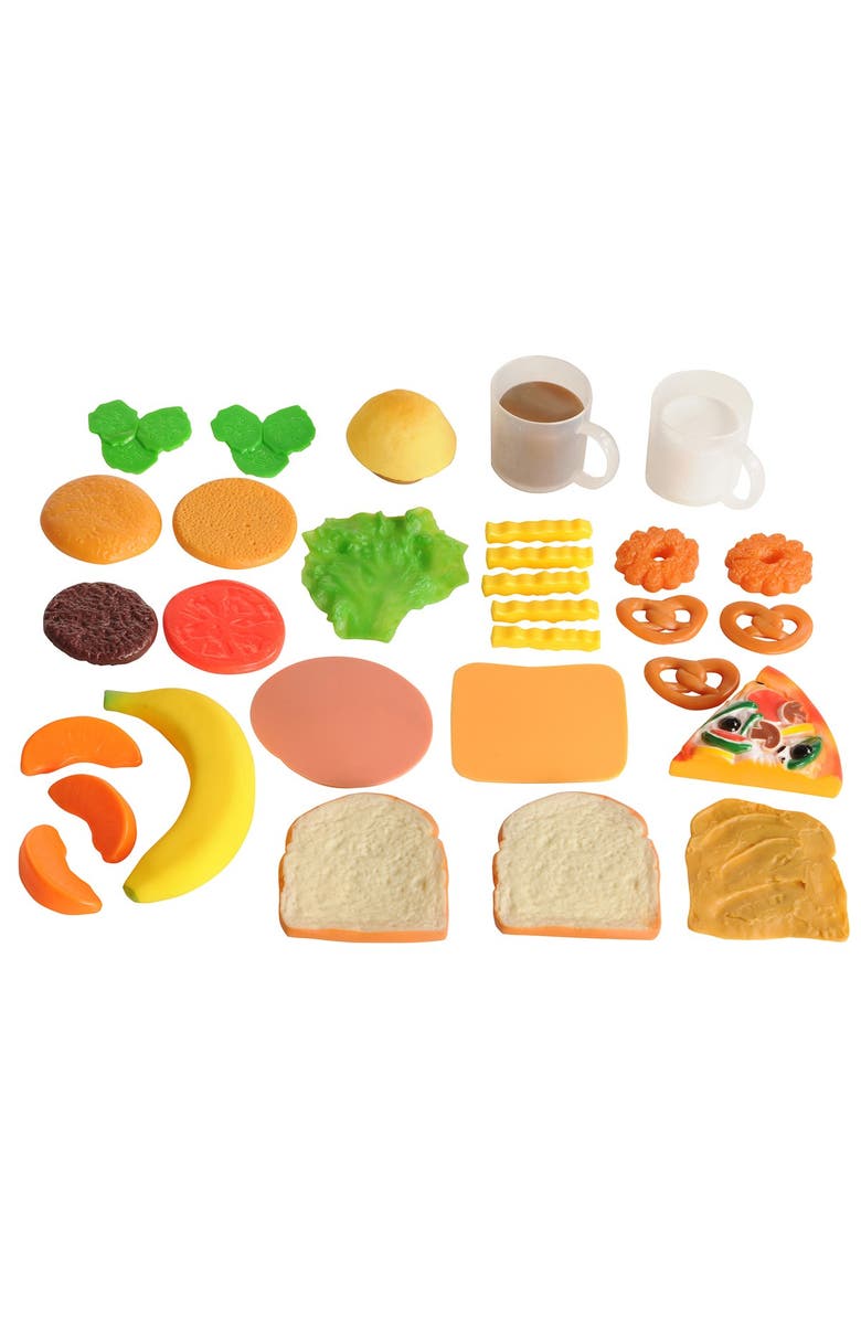 Kaplan Early Learning Company Life-size Pretend Play Lunch Meal Set - 32 Pieces, Alternate, color, Multicolored