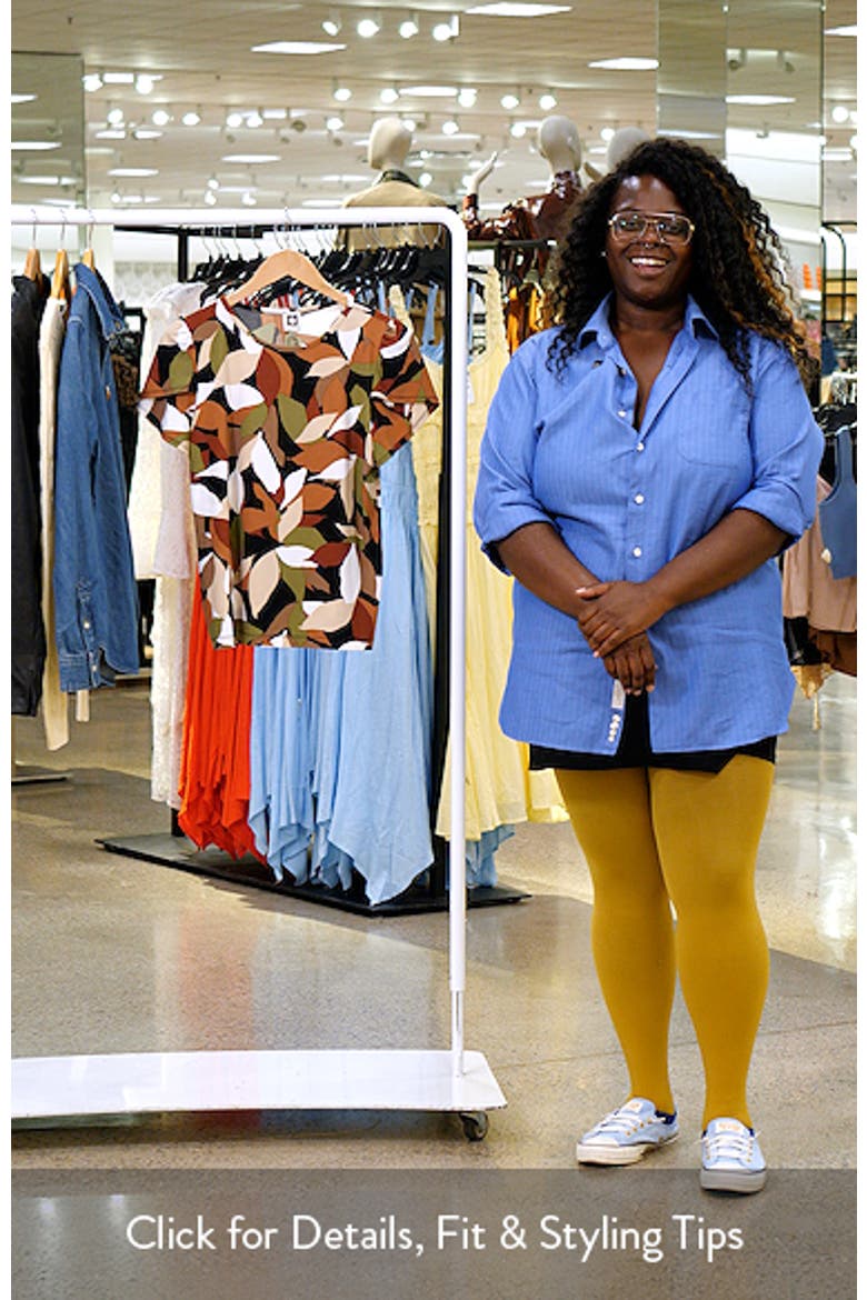 Foliage Print Tulip Sleeve Top video