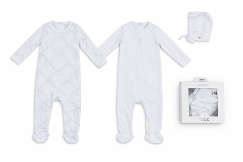 Pointelle Strechy Footed Pack (Baby)