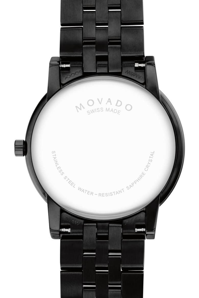 Museum Diamond Classic Bracelet Watch, 40mm, Alternate, color, BLACK