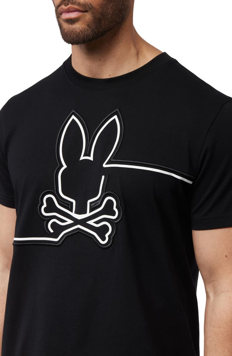 Psycho Bunny Chester Logo Embroidered T-Shirt, Alternate, color, 