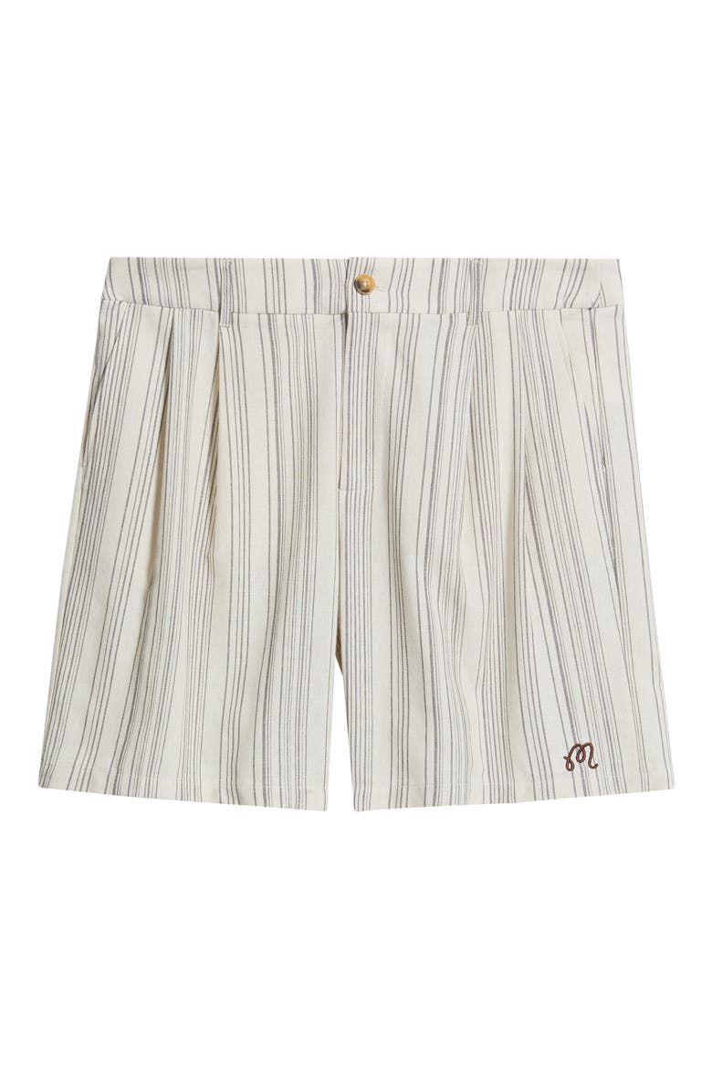 Arena Stripe Shorts, Alternate, color, CREAM STRIPE