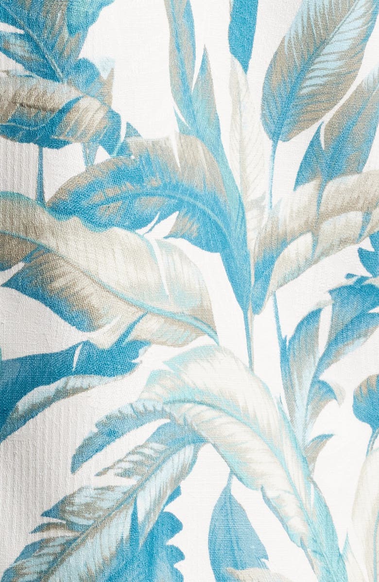 Tommy Bahama Frond Valley Print Short Sleeve Silk Button-Up Shirt, Alternate, color,