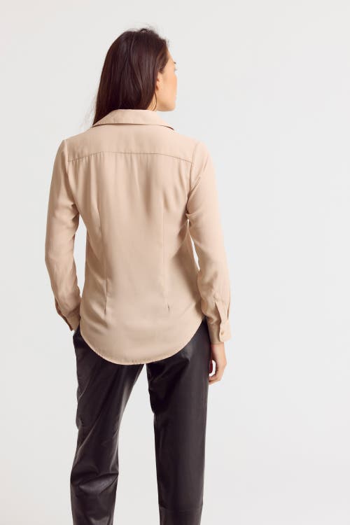 The Shirt By Rochelle Behrens The Signature Shirt In Brown