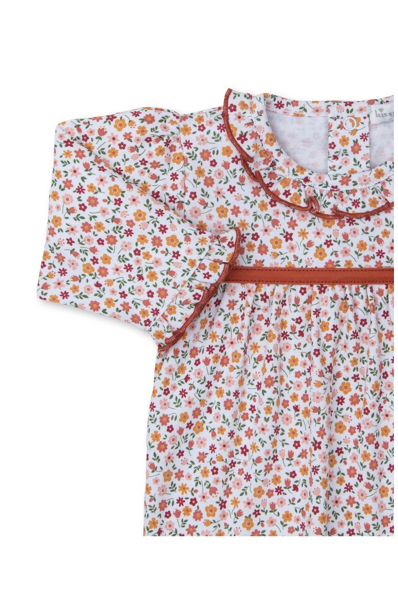 Floral Pima Cotton Romper, Alternate, color, WHITE/ FLORAL