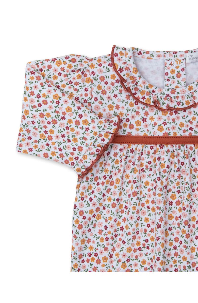 Kissy Kissy Floral Pima Cotton Romper, Alternate, color, 