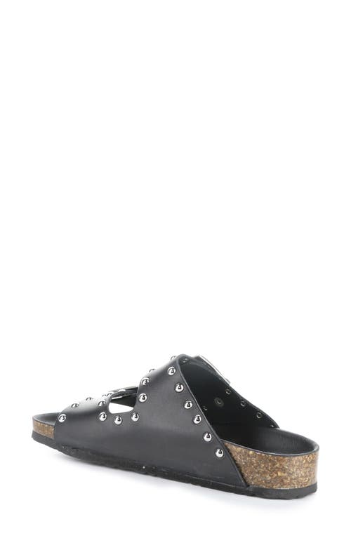 Bos. & Co. Perrin Studded Slide Sandal In Black