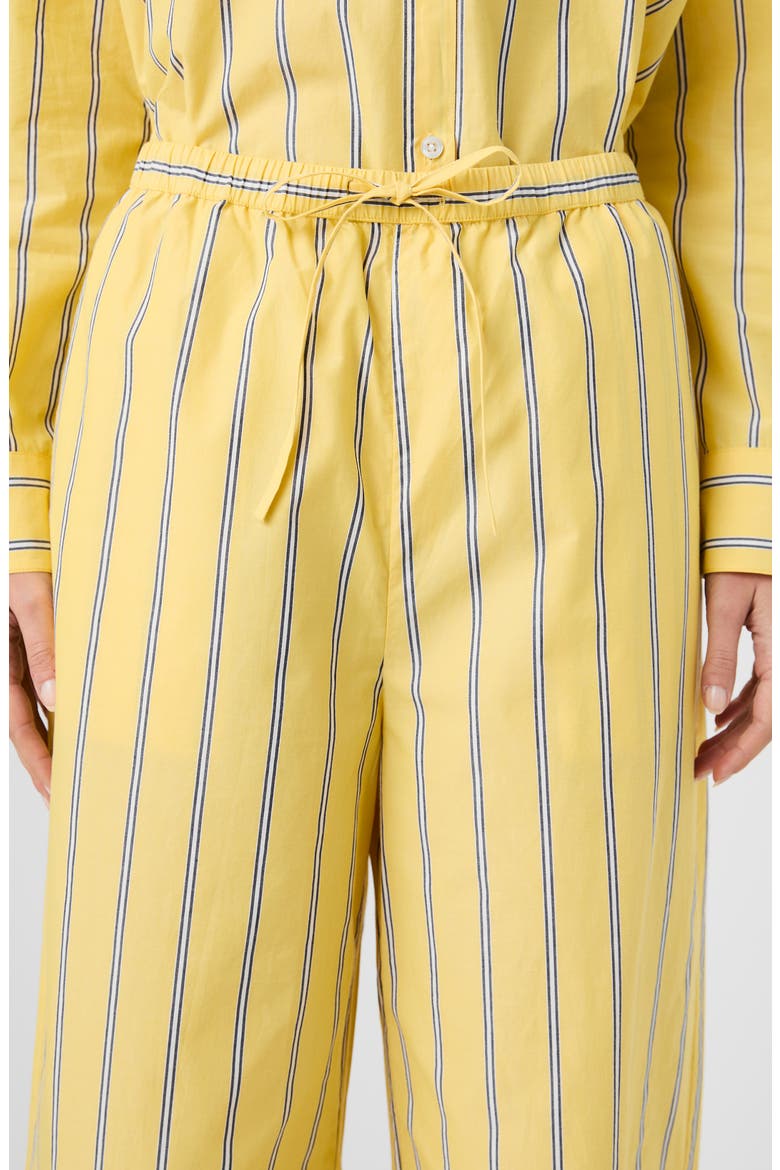 Rhodes Pop Nico Stripe Cotton Drawstring Pants, Alternate, color, DAISY YELLOW MULTI