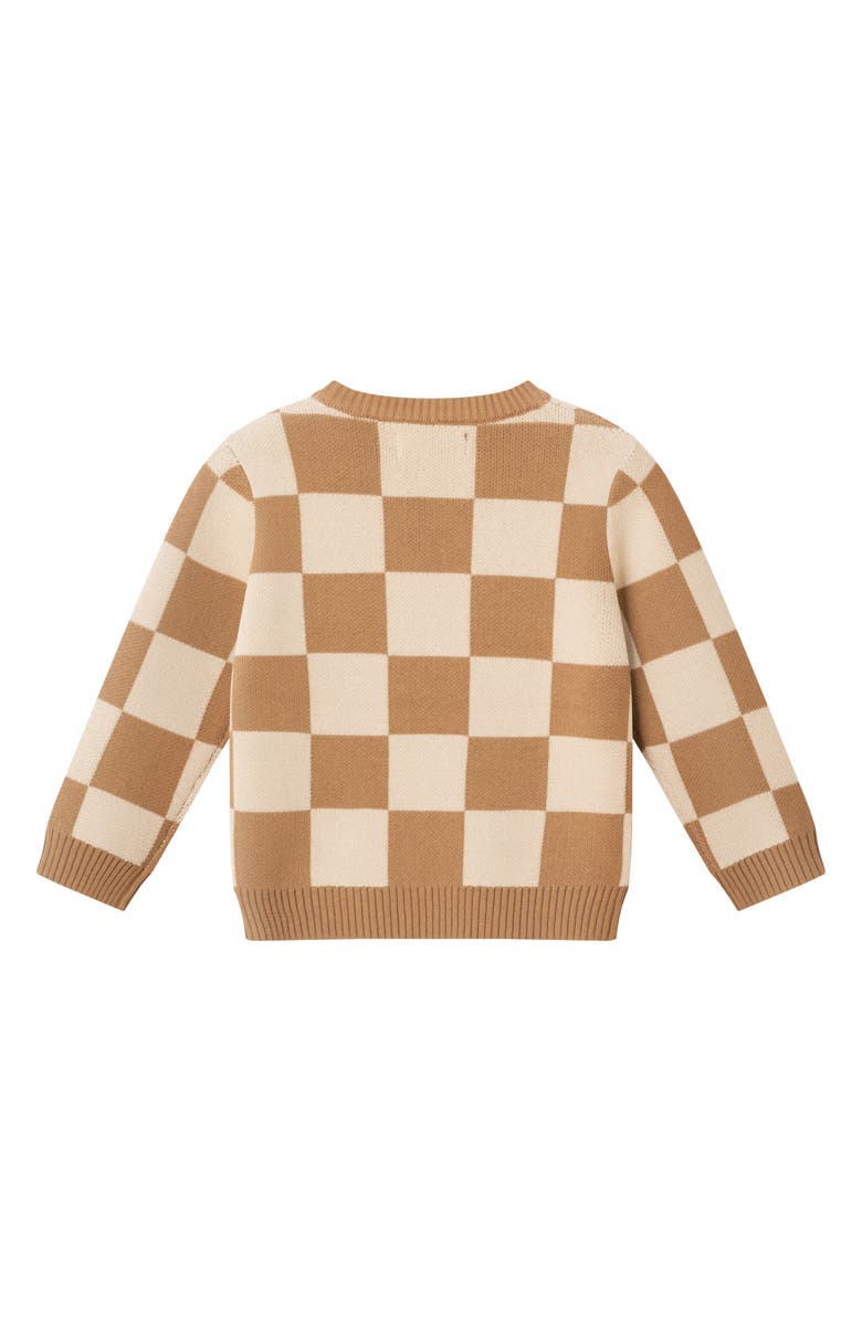 Andy & Evan Kids' Thankful Dude Sweater & Joggers Set, Alternate, color, Brown