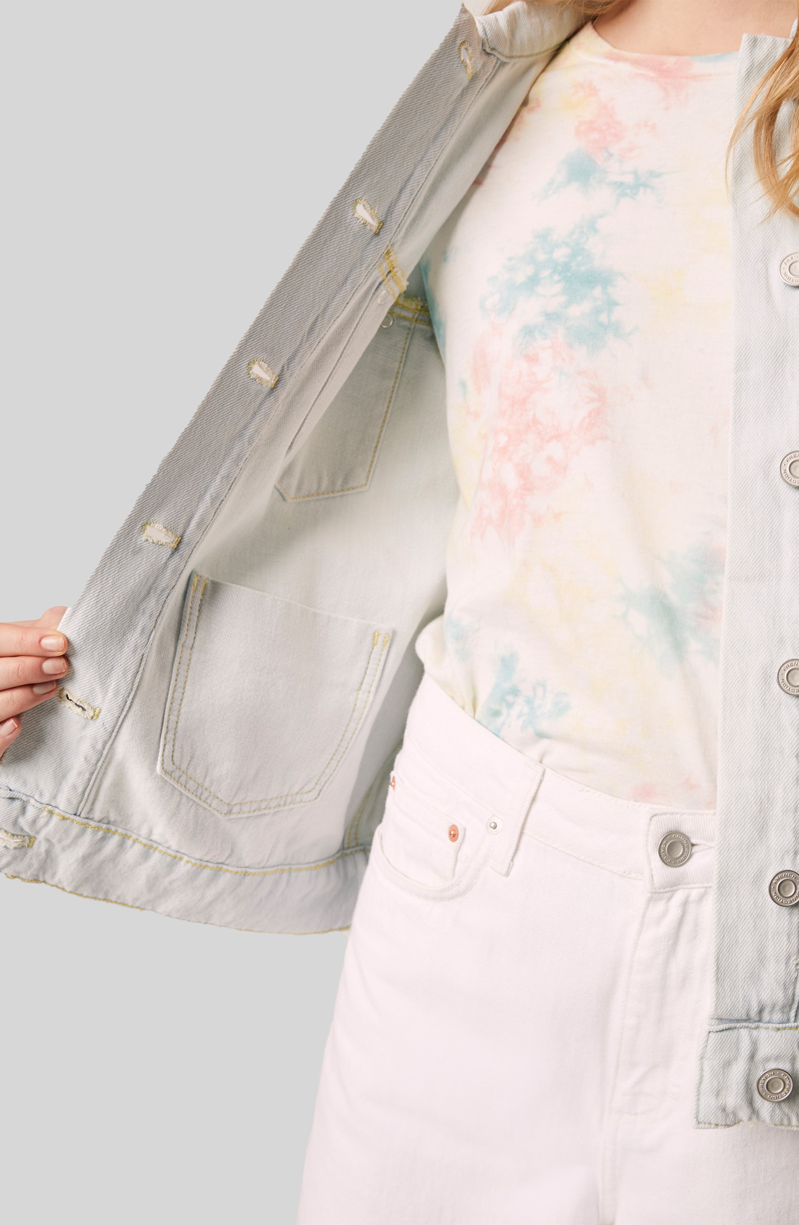 French Connection Theema Denim Trucker Jacket (Women) | Nordstrom