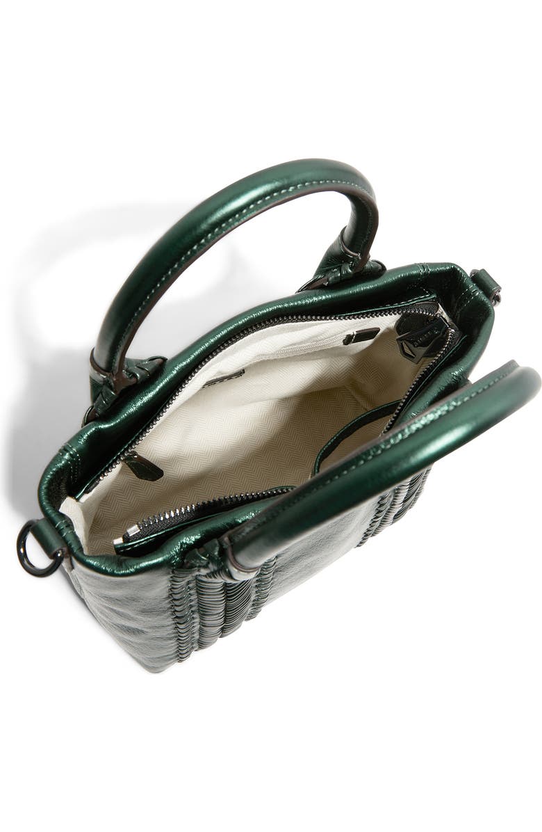 AIMEE All For Love Novelty French Leather Tote, Alternate, color, Metallic Forest