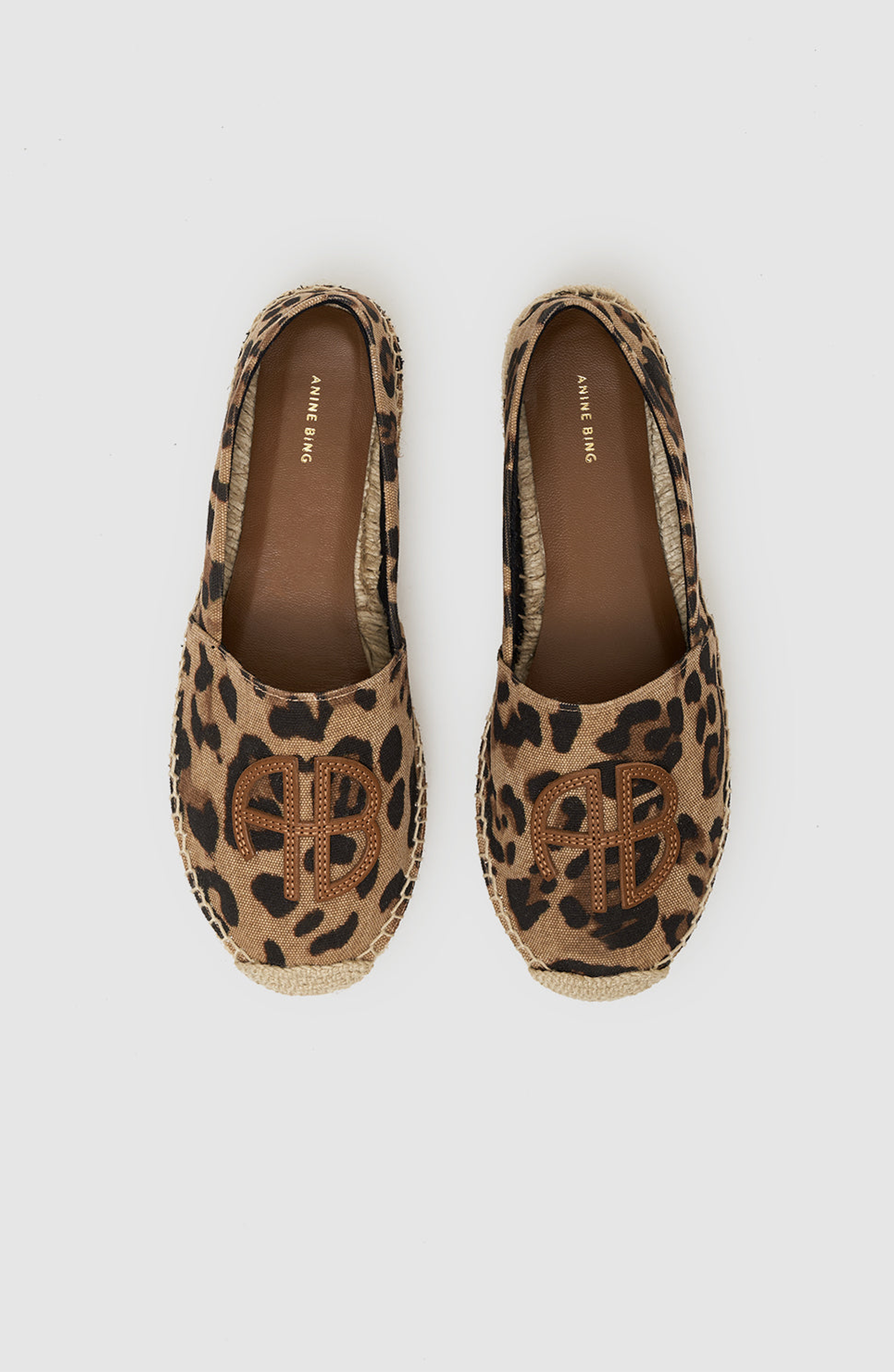 ANINE BING Paloma Espadrilles, Alternate, color, Leopard Print