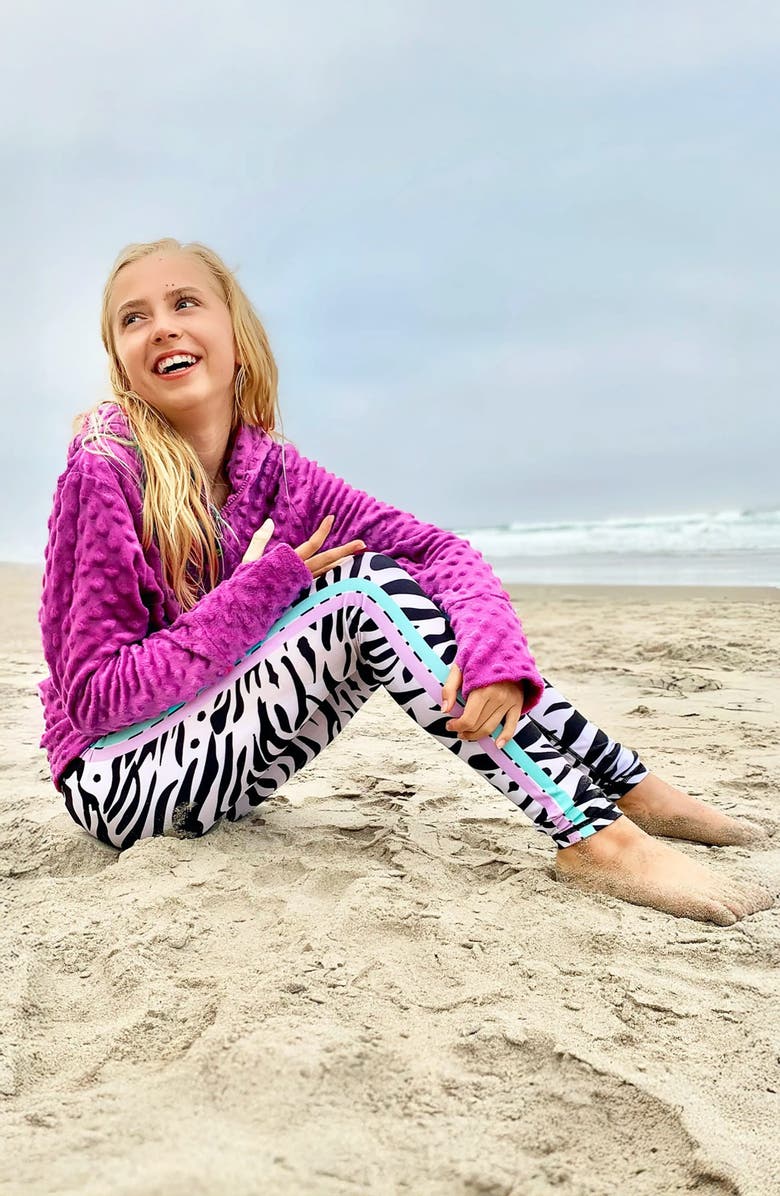 Limeapple Zebra Printed Leggings, Alternate, color, 