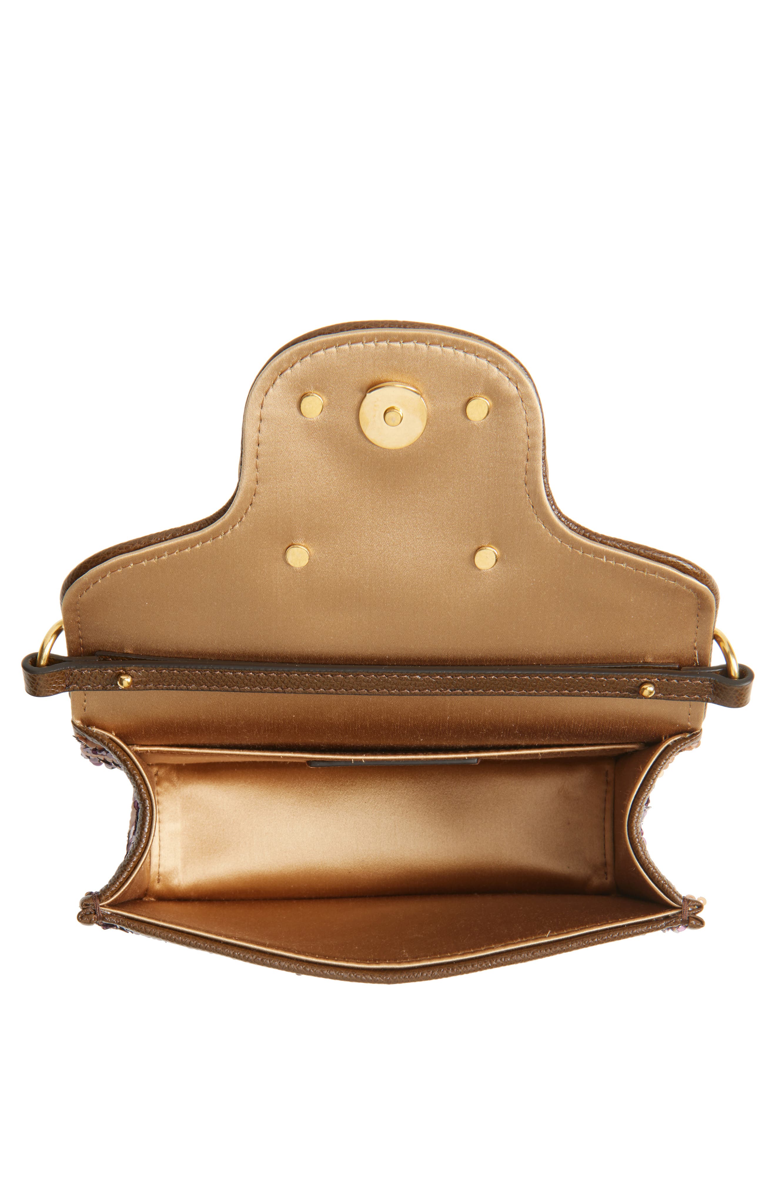 Valentino Garavani Small Loco Sequin Silk Shoulder Bag, Alternate, color, Blue Multi