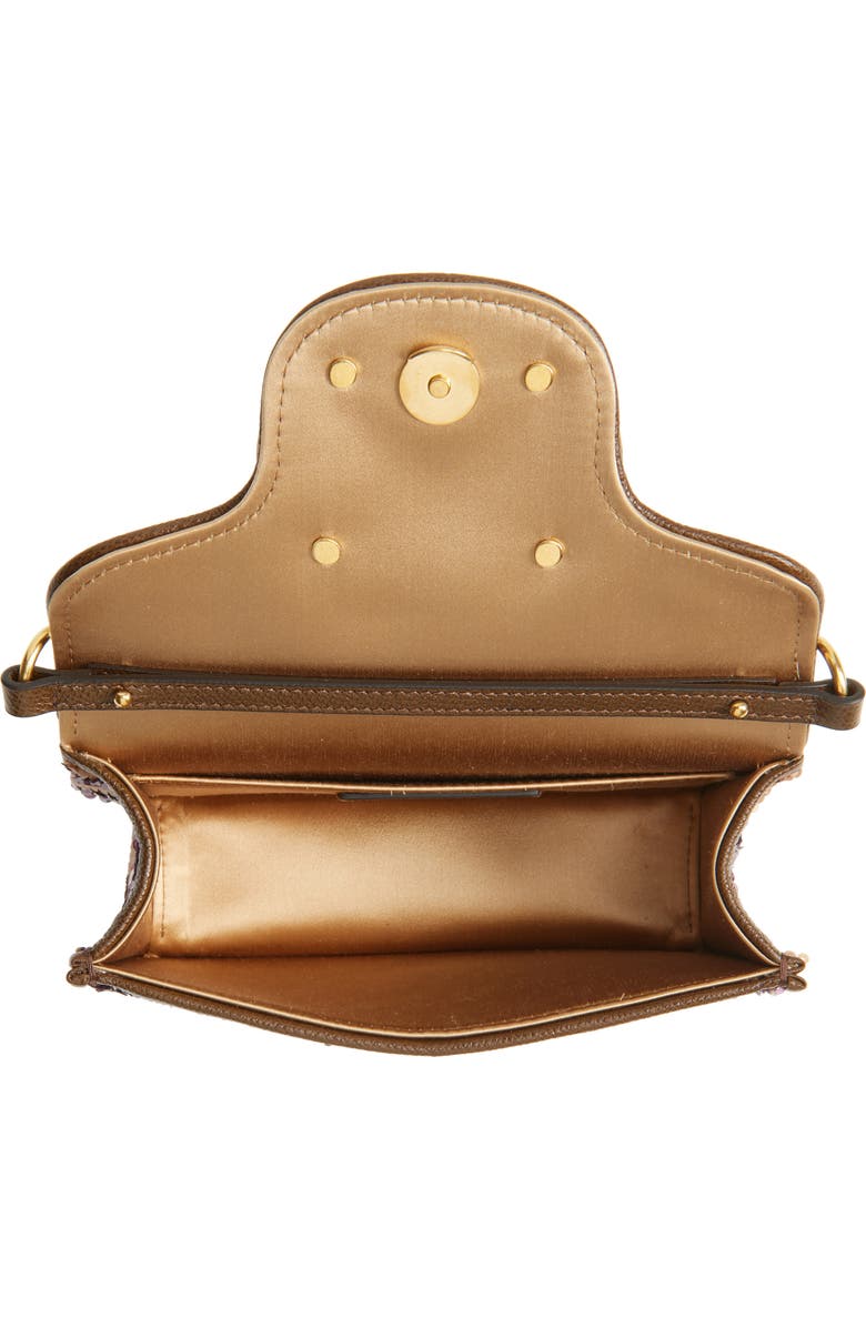 Valentino Garavani Small Loco Sequin Silk Shoulder Bag, Alternate, color, Blue Multi