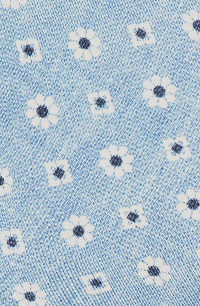 Jack Victor Mulroney Geometric Silk Tie, Alternate, color, Light Blue
