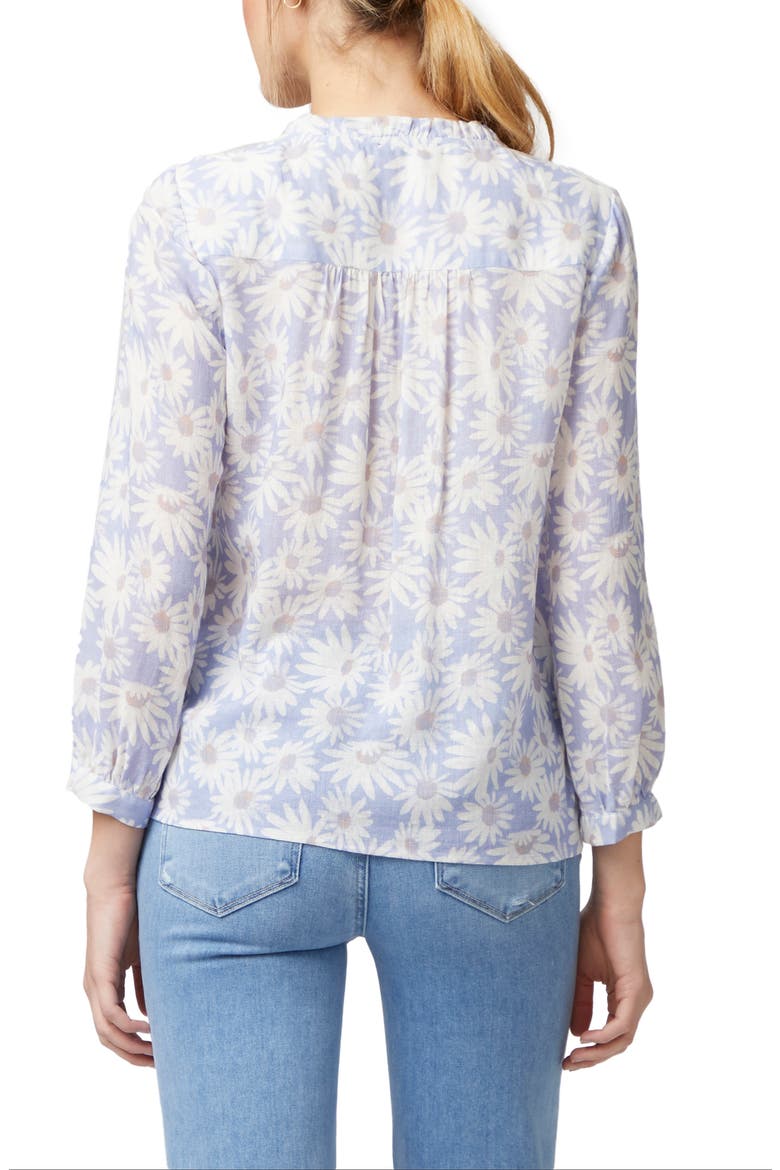 Sharene Lace-Up Top, Alternate, color, PERIWINKLE MULTI