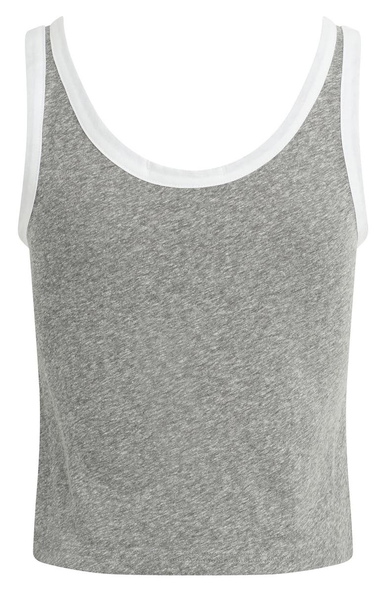 Favorite Daughter Scoop Neck Tank, Alternate, color, Heather Grey/ White