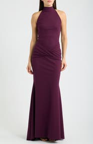 Chiara Boni La Petite Robe Zesika Halter Neck Jersey Gown