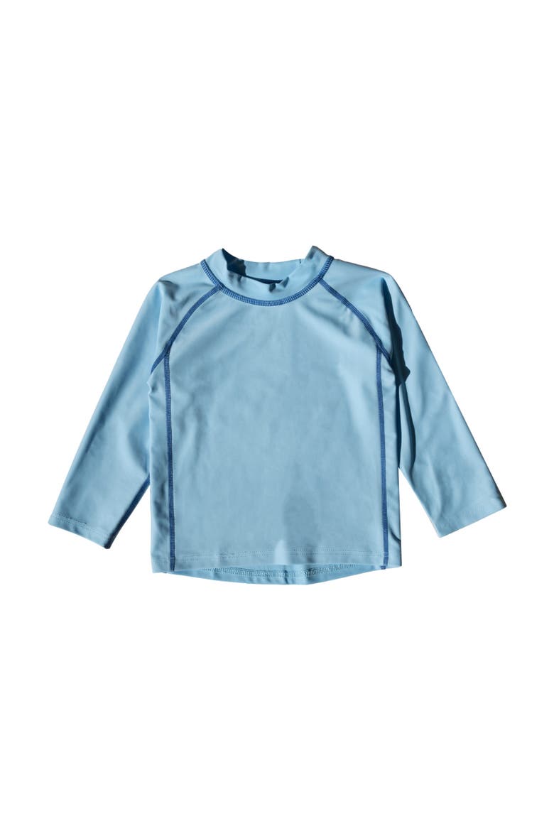 Long Sleeve Rash Guard, UPF 50+ Swim Shirt, Alternate, color, BLUE