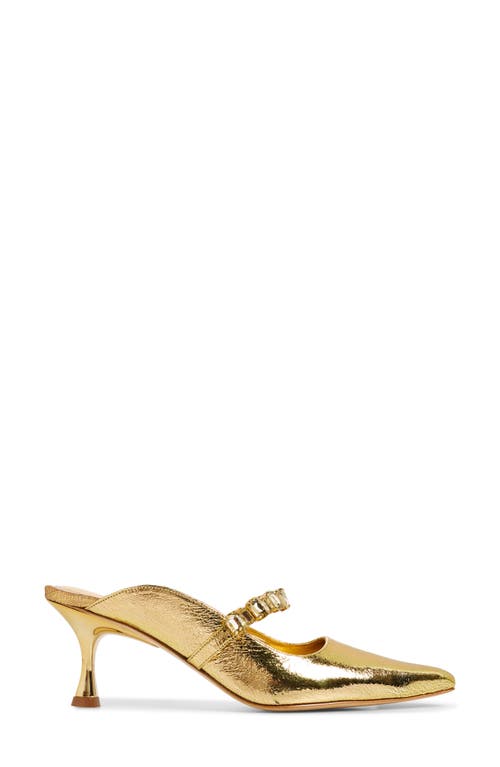 Kaanas Agatha Pointed Toe Pump In Gold