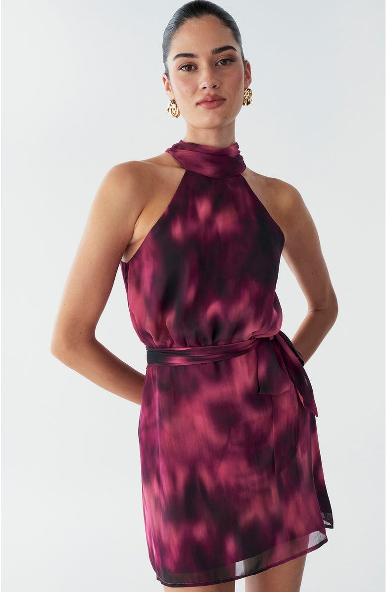 BWLDR Leisha Dress, Alternate, color, Fuchsia Blur