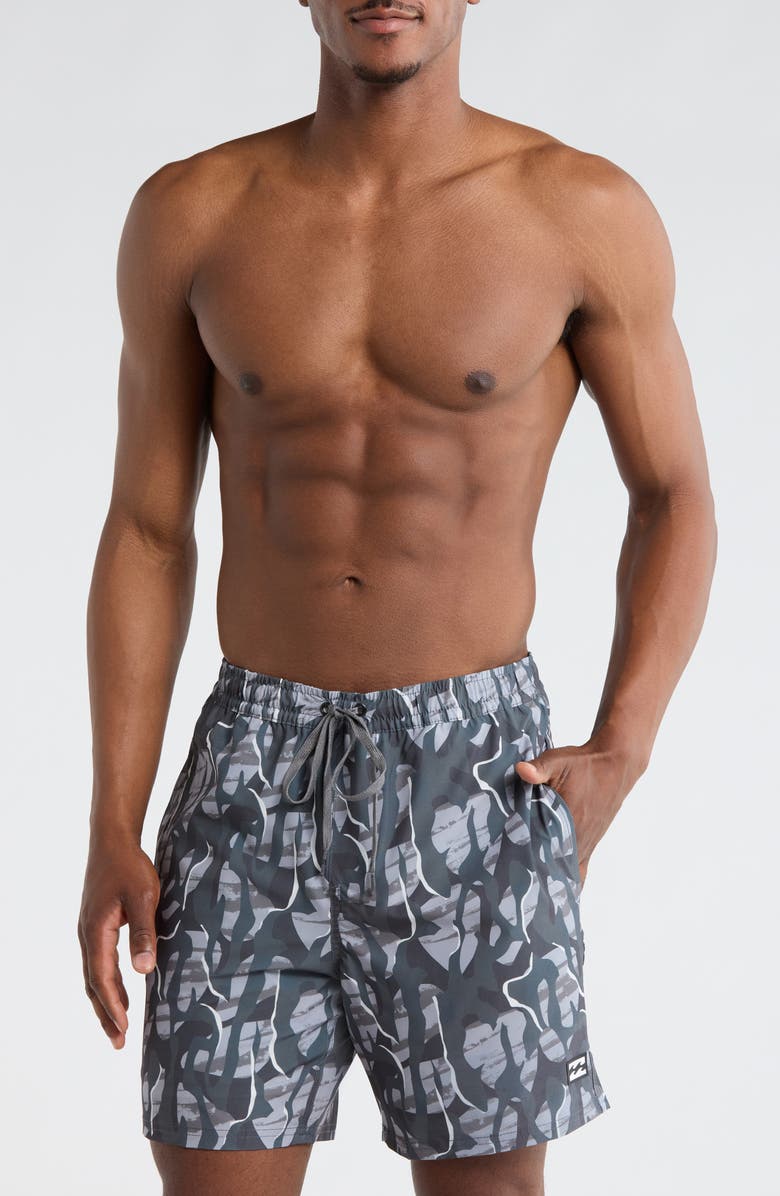 Billabong Zion Volley Swim Trunks, Main, color, Alloy