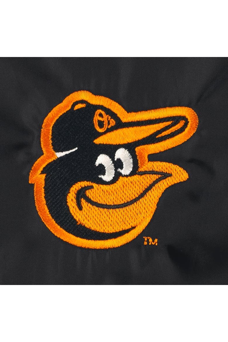 Men's Dunbrooke  Black Baltimore Orioles Coach's Raglan Full-Snap Windbreaker Jacket, Alternate, color, Black