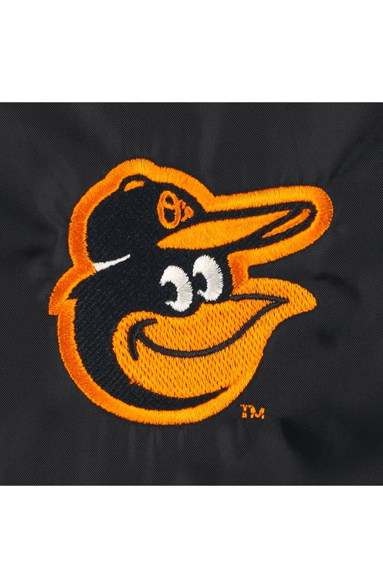 DUNBROOKE Men's Dunbrooke Black Baltimore Orioles Coach's Raglan Full-Snap Windbreaker Jacket, Alternate, color, Black