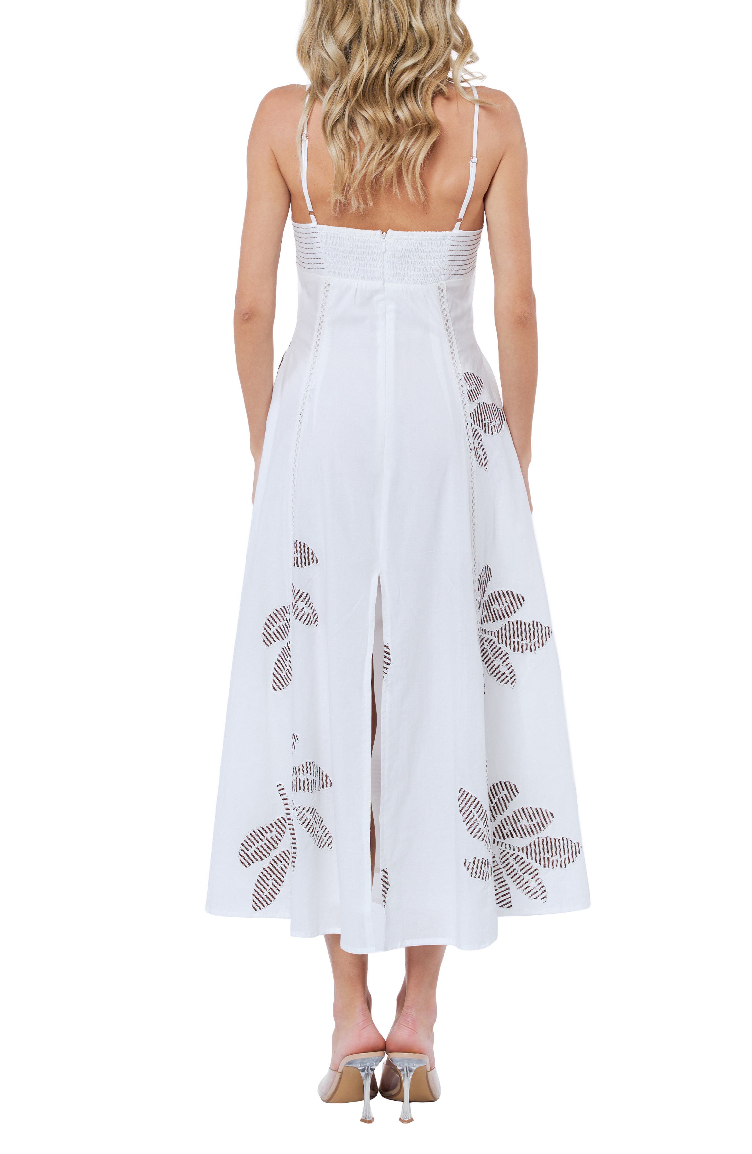 Bianca Embroidered Midi Sundress - image 2