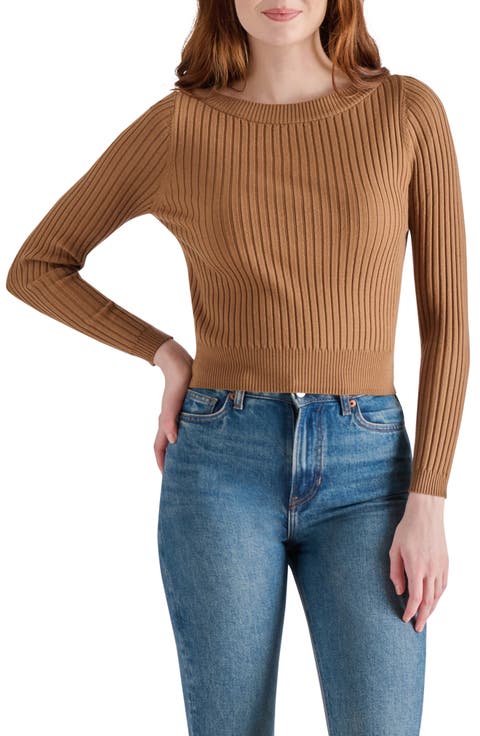 Rib Boat Neck Sweater