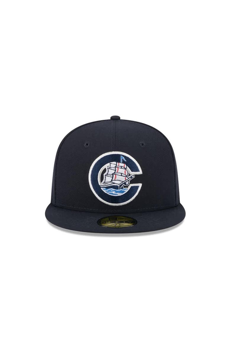 Men's New Era  Navy Columbus Clippers Theme Nights 59FIFTY Fitted Hat, Alternate, color, Navy