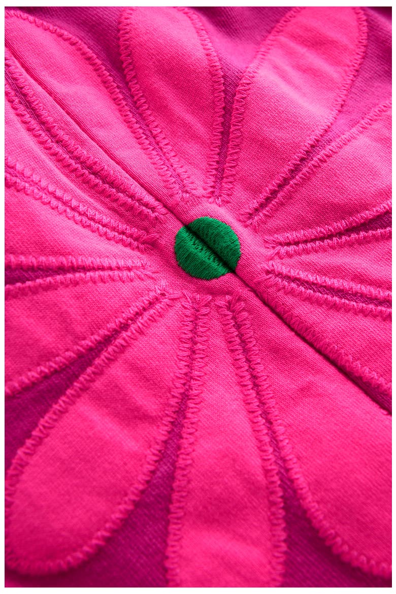 Kids' Enola Appliqué Jersey Dress, Alternate, color, RASPBERRY PINK GIANT DAISY
