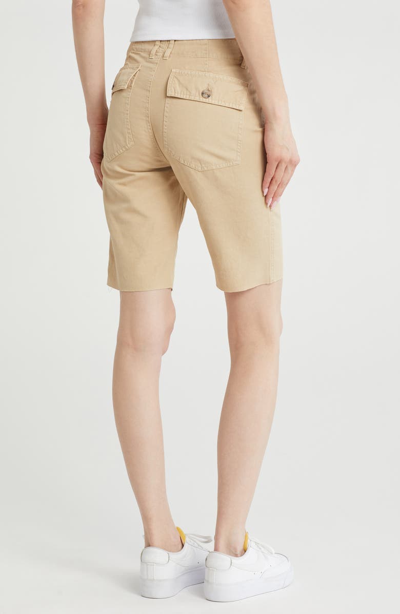 AG Wes Cotton & Linen Shorts, Alternate, color, Sulfur Sand Dune