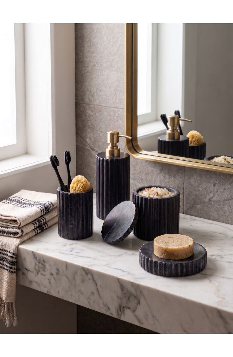 GAURI KOHLI Roksana Bath Accessories, Alternate, color, Black
