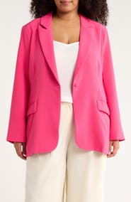 SUGARLIPS Chelsea One-Button Blazer