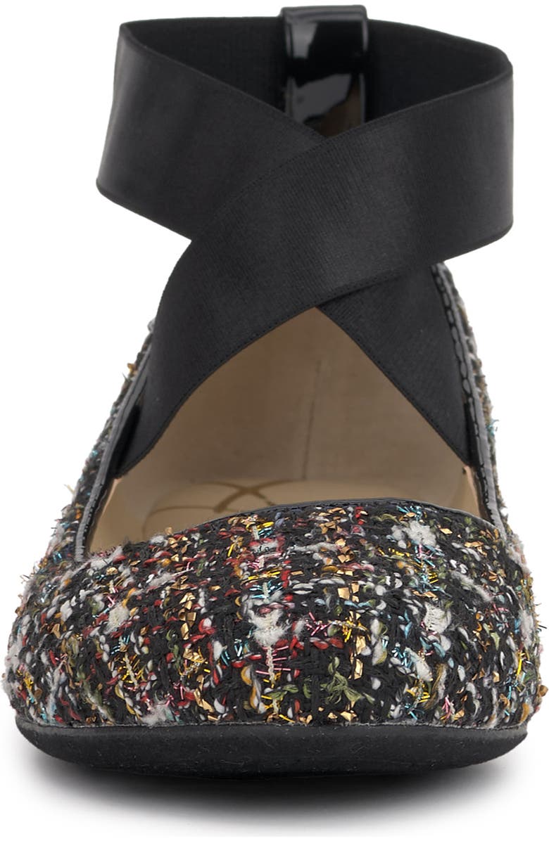 Jessica Simpson Manday Ankle Strap Ballet Flat, Alternate, color, Black