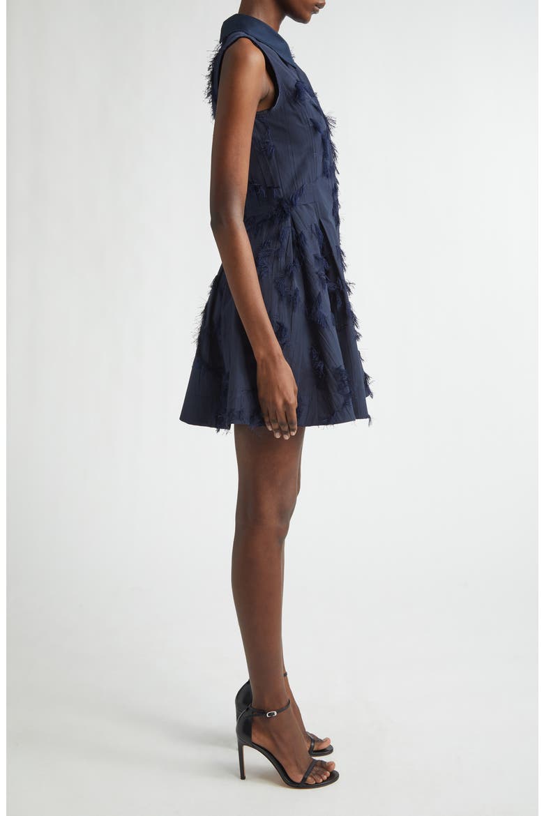 Sleeveless Fil Coupé Minidress, Alternate, color, ULTRA NAVY