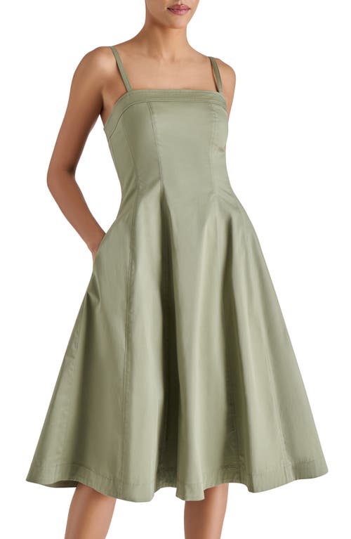 Steve Madden Raleigh Stretch Cotton Midi Dress