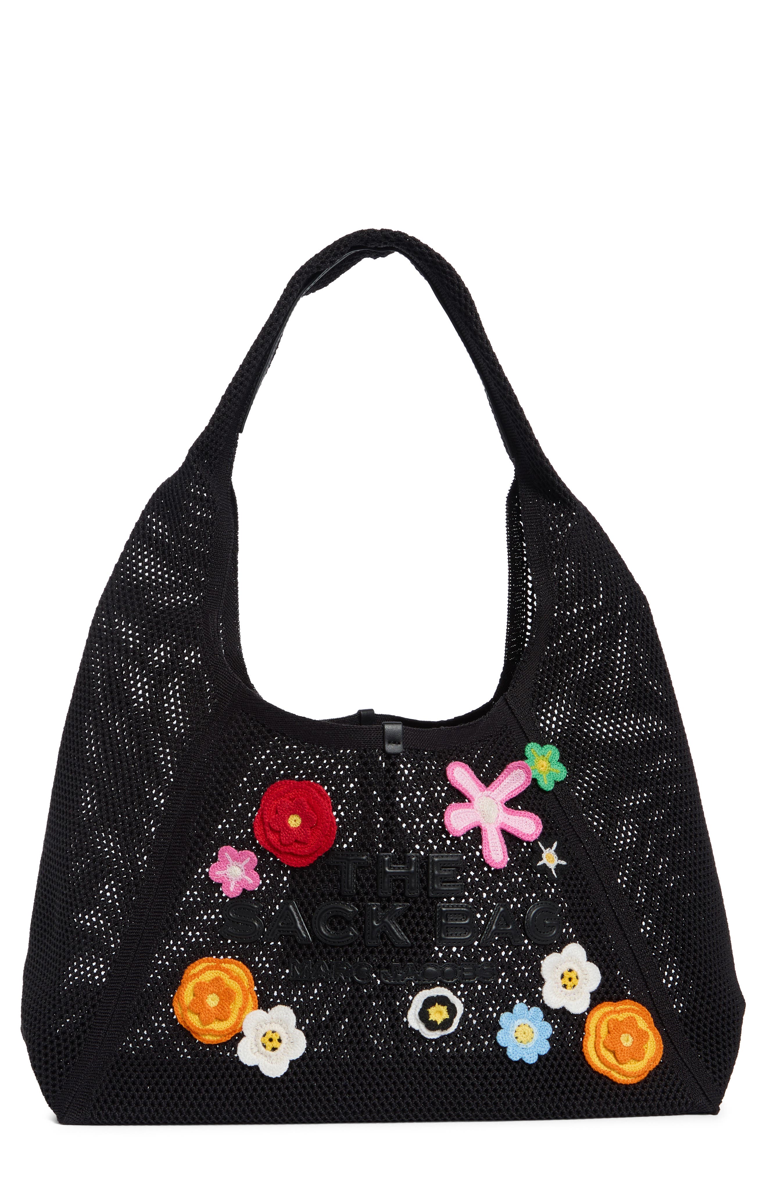 The Sack Floral Appliqu Mesh Tote