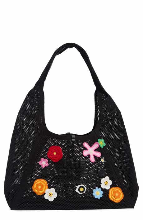The Sack Floral Appliqu Mesh Tote